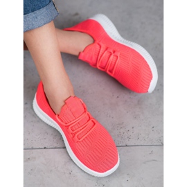 SHELOVET Bequeme Textilschuhe rosa 1