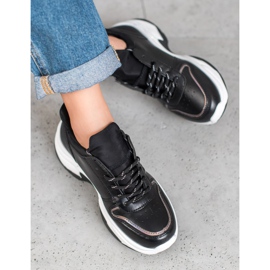 SHELOVET Schwarze Sportschuhe 1