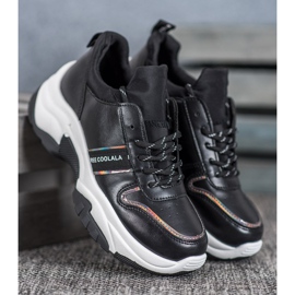 SHELOVET Schwarze Sportschuhe 2