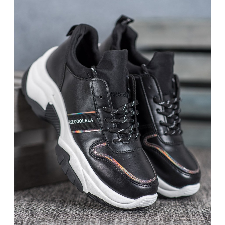 SHELOVET Schwarze Sportschuhe 2