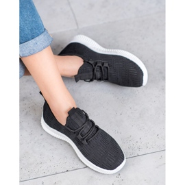 SHELOVET Bequeme Textilschuhe schwarz 2