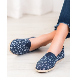 McKey Slipons mit Matrosenmuster blau 1