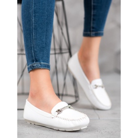 Fama Mokassins mit Zirkonia weiß 2