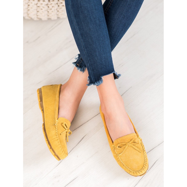 Filippo Gelbe Loafer aus Leder 1
