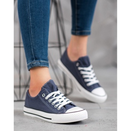 McKey Stylische Textil-Sneakers marineblau 1