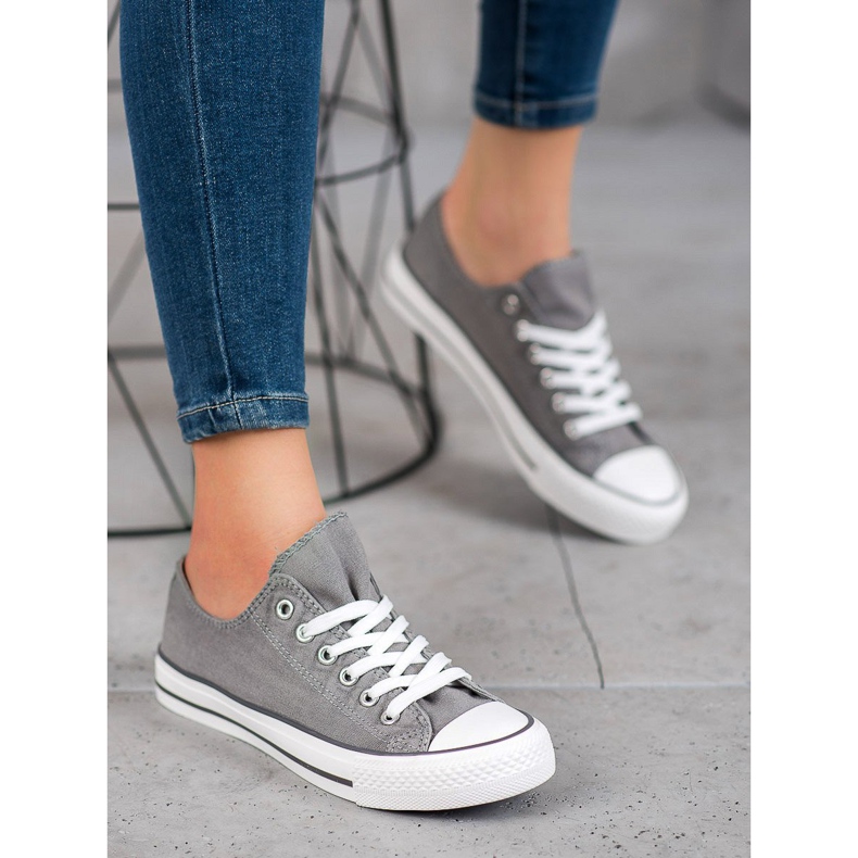 McKey Stylische Textil-Sneakers grau 1