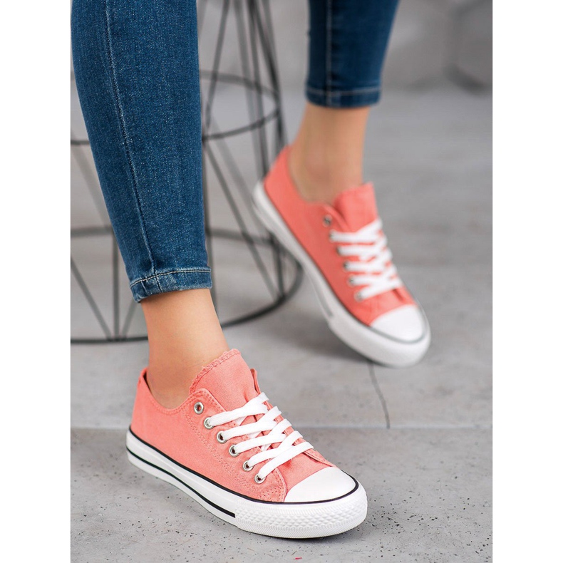 McKey Stylische Textil-Sneakers orange 1