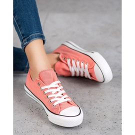 McKey Stylische Textil-Sneakers orange 2