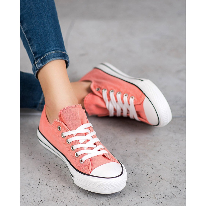 McKey Stylische Textil-Sneakers orange 2