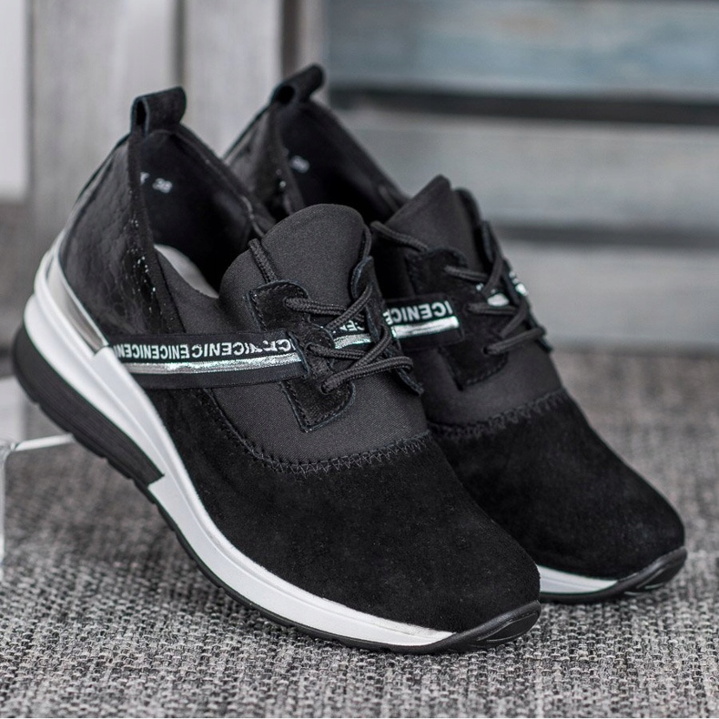 Filippo Sneakers aus Leder Nizza schwarz 1