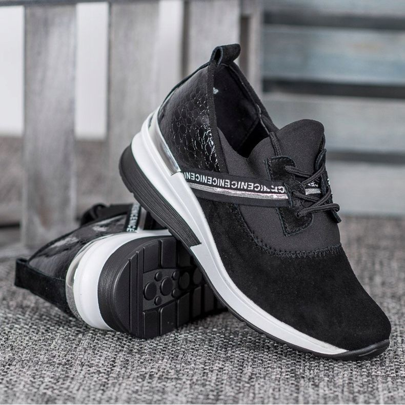 Filippo Sneakers aus Leder Nizza schwarz 2