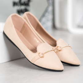 SHELOVET Ballerina in Spitz braun 1