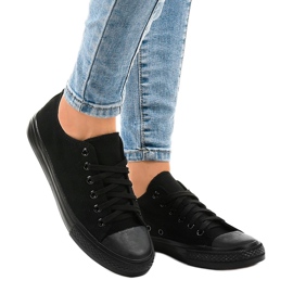 Klassische schwarze Damen-Sneaker WQ801 1