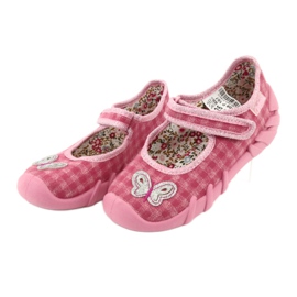 Befado Kinderschuhe 109P187 rosa grau 1