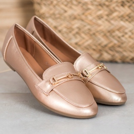 Clowse Stylische Schuhe aus Öko-Leder golden 2