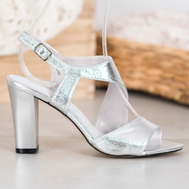 Goodin Silberne Sandalen 1