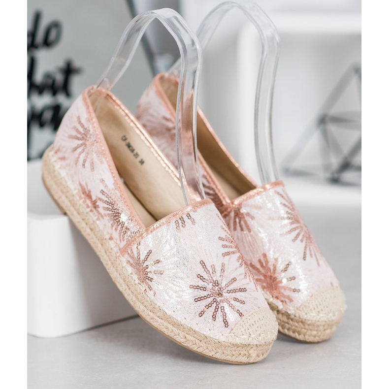 Best Shoes Espadrilles mit Pailletten rosa 2