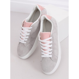Graue Damen Sneaker WB810 Grau gelb 1