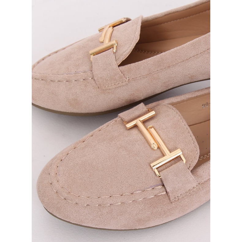 Beige Slipper für Damen 99-13A Beige braun gelb 1
