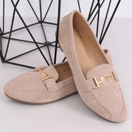 Beige Slipper für Damen 99-13A Beige braun gelb 2