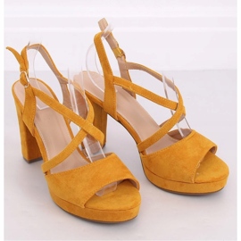 Sandalen High Heels Honig 9272 Amarillo gelb 1