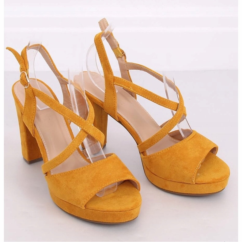 Sandalen High Heels Honig 9272 Amarillo gelb 1
