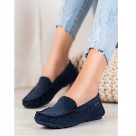 Klassische VINCEZA Loafer blau 1