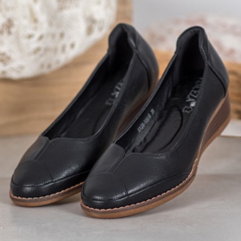 Vinceza Lässige Pumps mit Keilabsatz schwarz 2