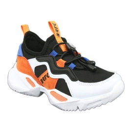 Bartek 75219 Sportschuhe weiß schwarz blau orange 1