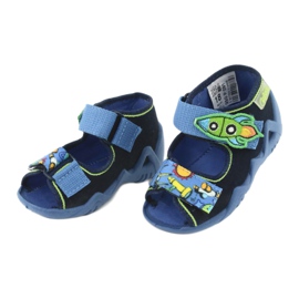 Befado Kinderhausschuhe 250P091 Marineblau 3