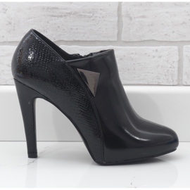 Schwarze LEI-46 Stiefel mit hohem Absatz 1