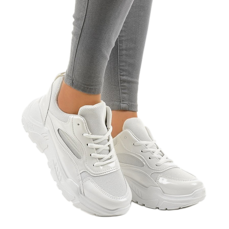 Weiße modische Sportschuhe MS381E-9 2