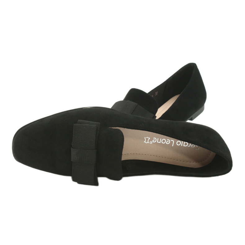 Ballerinas mit Schleife Sergio Leone 600 schwarz 5