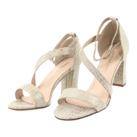 Gladiatorensandalen Sergio Leone SK870 beige golden 5