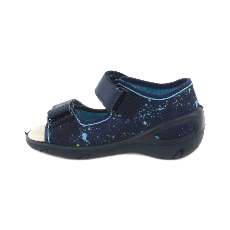Befado Kinderschuhe PU 065P131 navy blau blau grün 2
