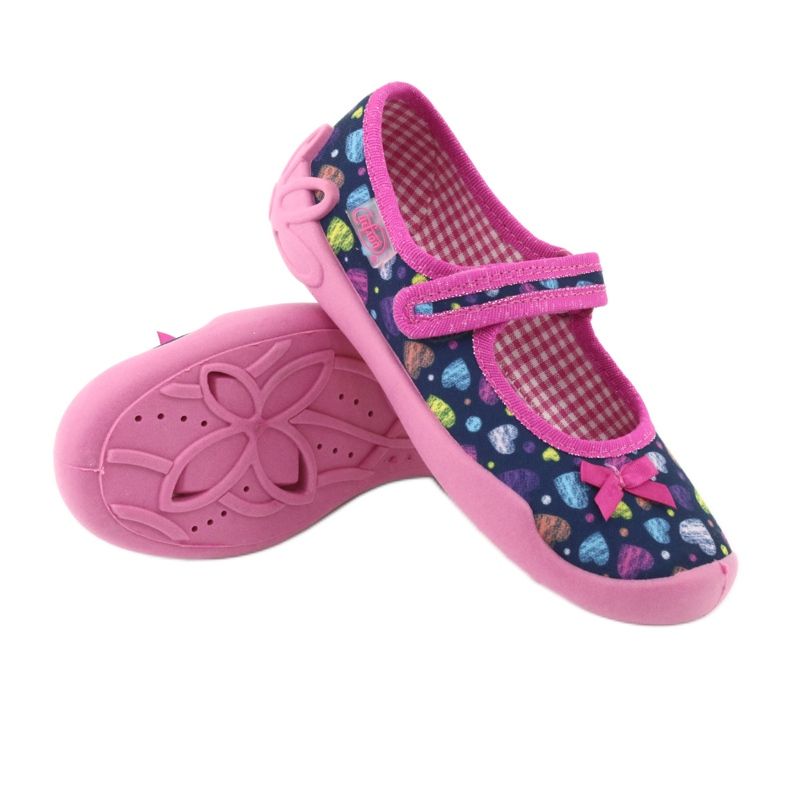 Befado Kinderschuhe 114X396 marineblau rosa mehrfarbig 1