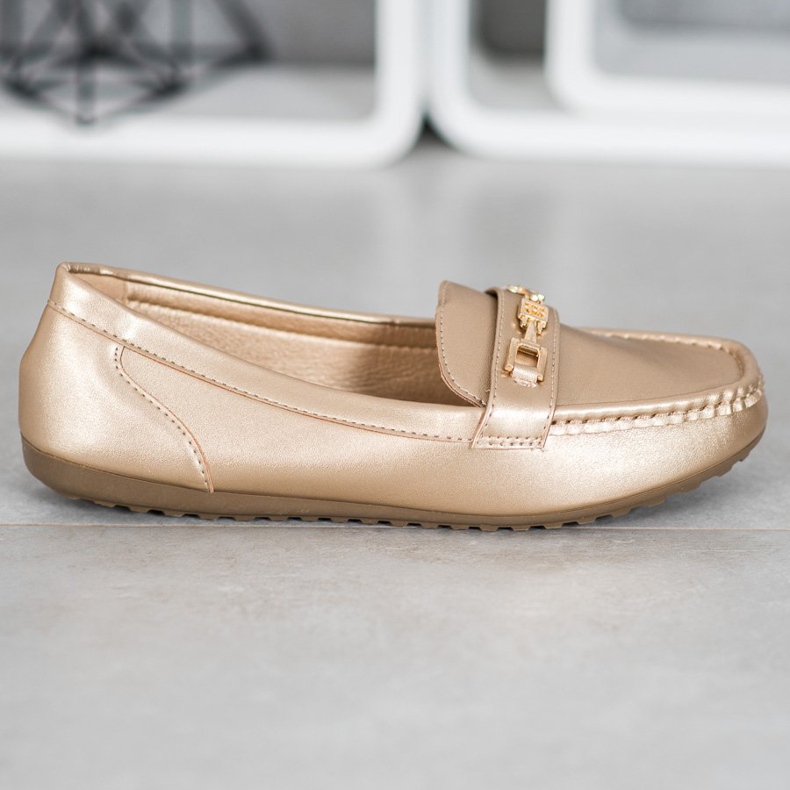 Fama Elegante goldene Loafer 2