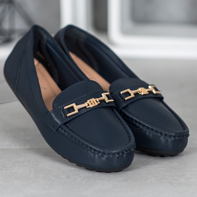 Fama Elegante marineblaue Loafer 1