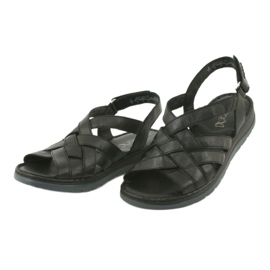 Komfort-Ledersandalen Caprice 28152 schwarz 3