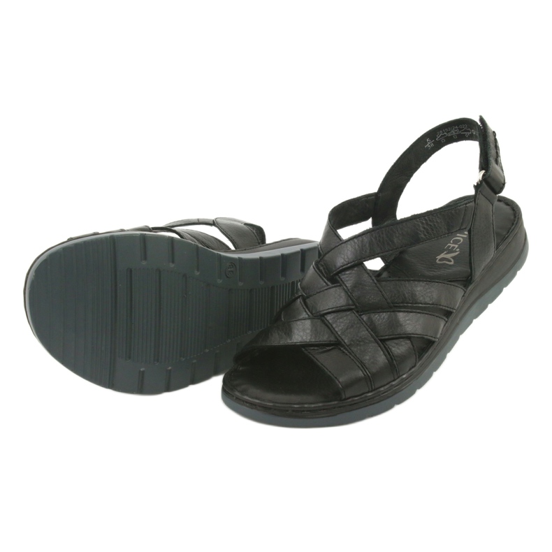 Komfort-Ledersandalen Caprice 28152 schwarz 4