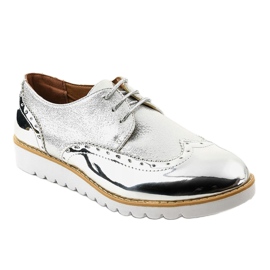 Lackierte silberne Jazzschuhe TL-61 1