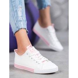 SHELOVET Sneakers mit Öko-Leder Nice weiß 1