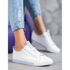 SHELOVET Sneakers mit Öko-Leder Nice weiß 1