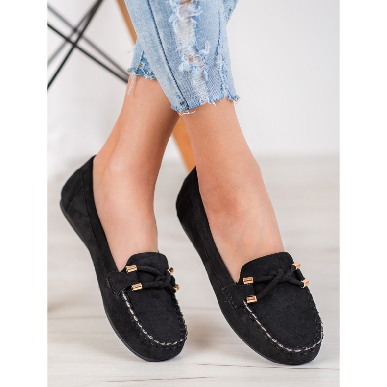 Nio Nio Elegante Wildleder-Loafer schwarz 1