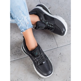 SHELOVET Stylische Sneaker mit Mesh schwarz 1