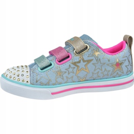 Skechers Sparkle Lite-Stars The Limit Jr 314036L-LBMT Schuh blau rosa golden 1