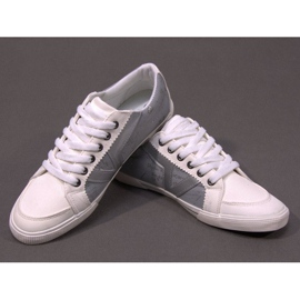 Material Sneakers A961 Weiß grau 1