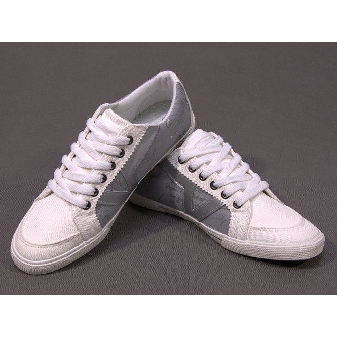 Material Sneakers A961 Weiß grau 1