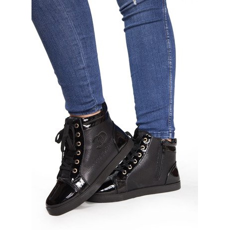 High-Top-Sneaker R18 Schwarz 1