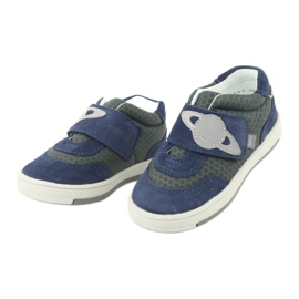Bartek Babyblaue Ledersportschuhe grau 3
